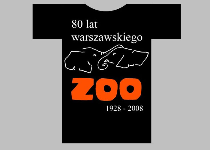 13 / 22 - projekt koszulki 80 lat warszawskiego zoo